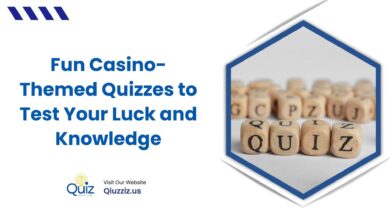 Casino-themed quiz