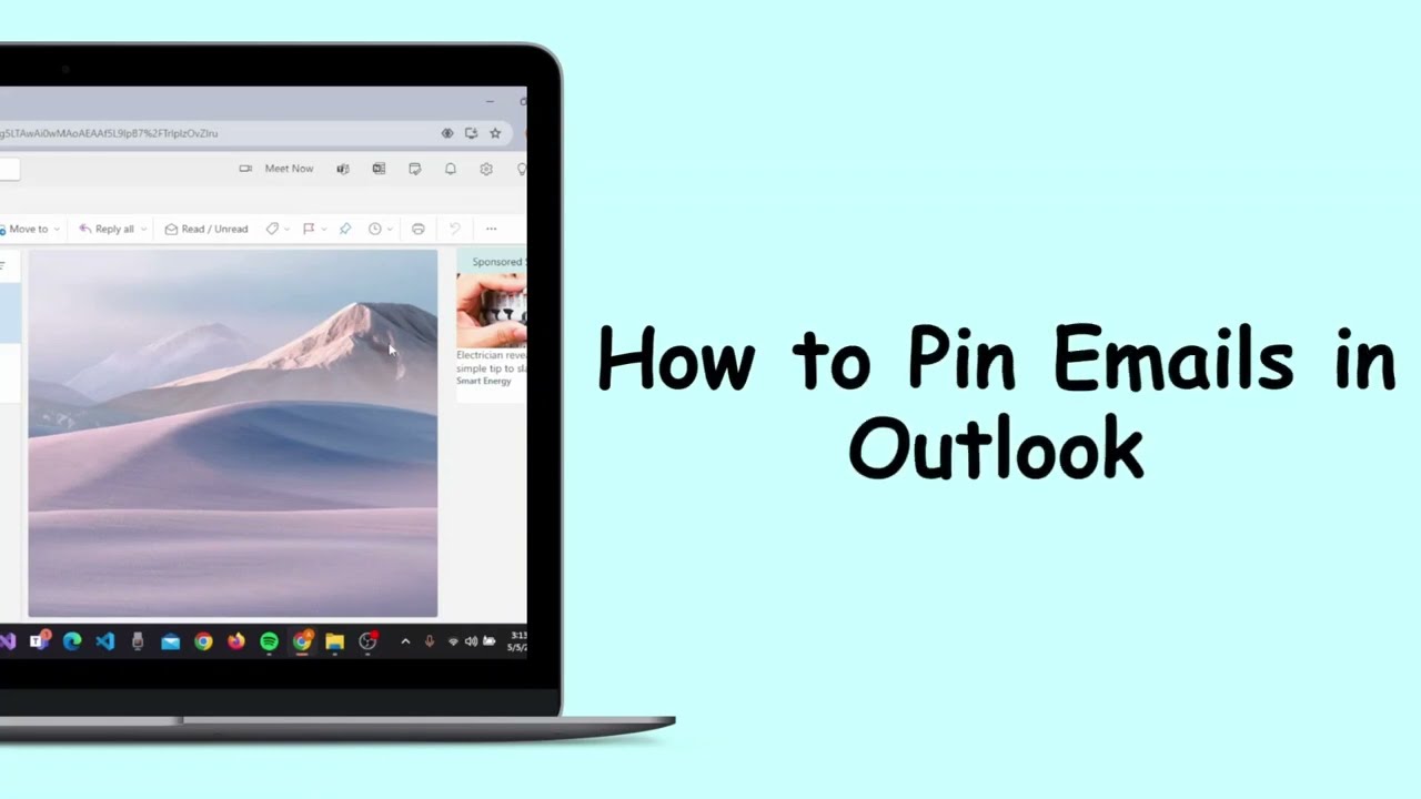 How to pin an email in outlook